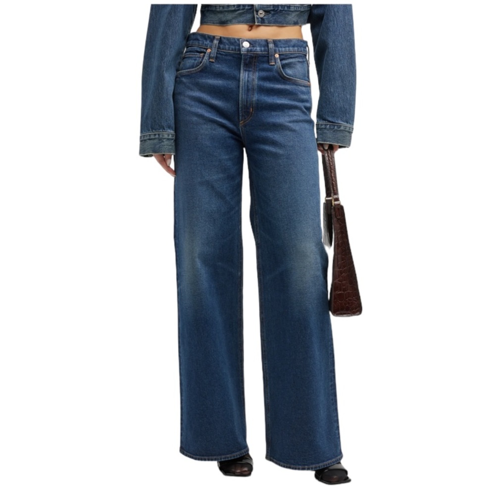 Citizens Of Humanity Blue Flare & Wide Leg Jeans